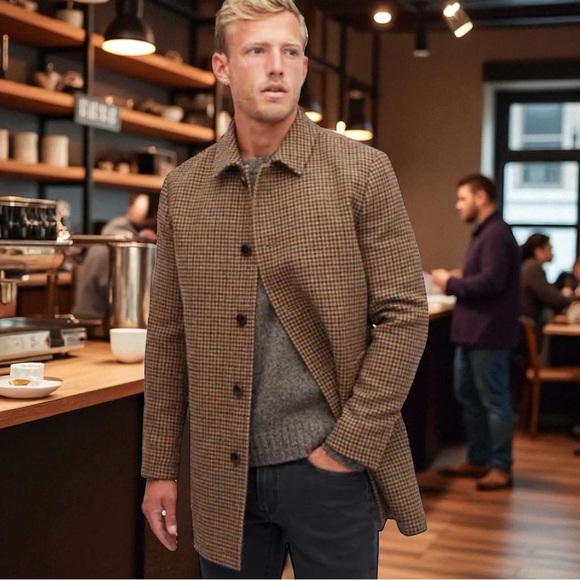 Bonobos Other - Bonobos Authentic Donegal Tweed Car Coat 100% Wool Molly & Sons Size M